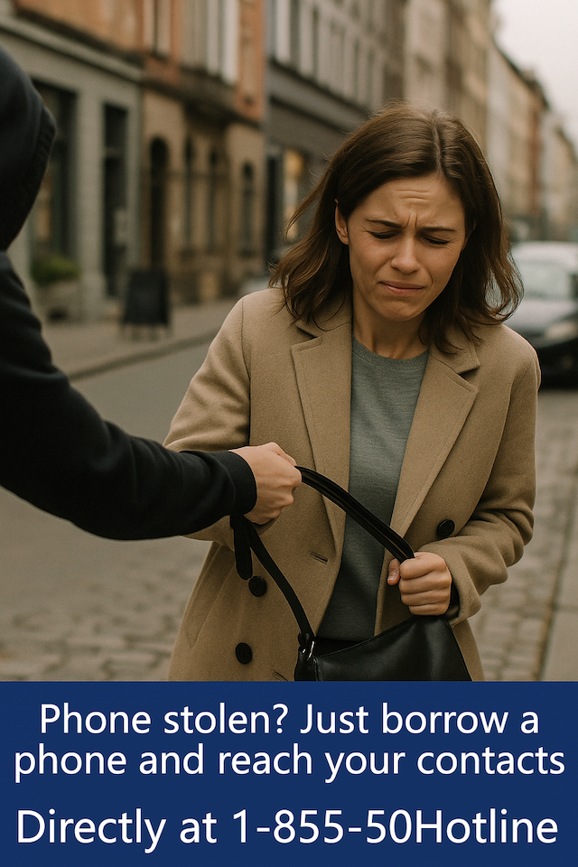 Person lost phone